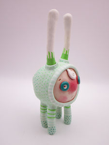 Monster cute with four legs and big horns