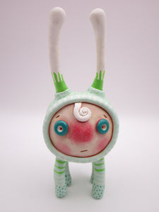 Monster cute with four legs and big horns