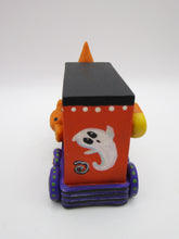 Halloween folk art FRANKENSTEIN's candy wagon