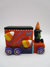 Halloween folk art FRANKENSTEIN's candy wagon