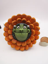 Halloween folk art WALL FLOWER - Frankenstein