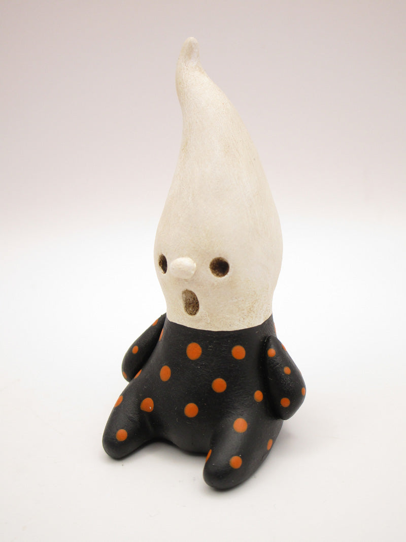 Halloween folk art little sitting ghost
