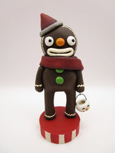Christmas gingerbread man with snowman bucket