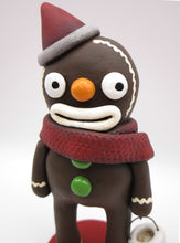 Christmas gingerbread man with snowman bucket