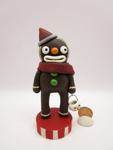 Christmas gingerbread man with snowman bucket