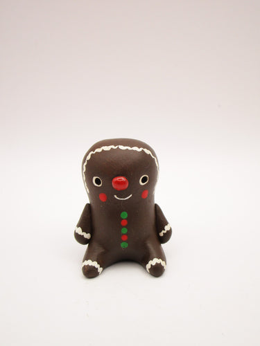 Christmas folk art small sitting Gingerbread man!