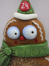 Christmas folk art large GINGERBREAD man ORNAMENT
