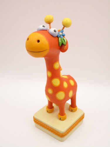 Summer folk art wacky giraffe character!