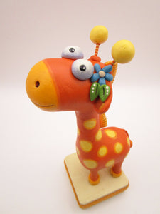 Summer folk art wacky giraffe character!