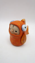 Summer folk art little GOLDFISH kid