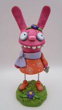Easter PINK bunny WACKY character cute with crazy teeth!