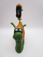 Halloween folk art SNAIL and OWL paper clay!