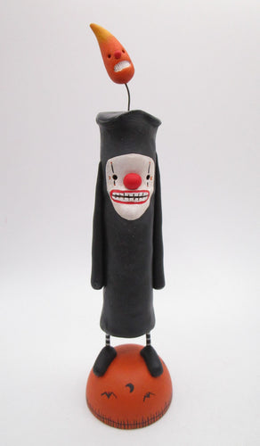 Halloween folk art spooky candle man