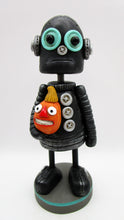 Halloween folk art ROBOT vintage theme 6.75 tall