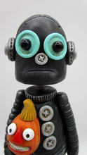 Halloween folk art ROBOT vintage theme 6.75 tall