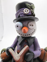 Halloween SNOWMAN scene reading Halloween stories - detailed Christmas too?