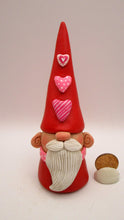 Valentine folk art GNOME with heart button hat