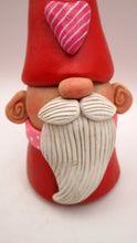 Valentine folk art GNOME with heart button hat