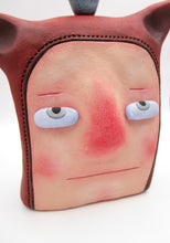 Man with fine crackle light teal heart on head misc love YUANFEN read