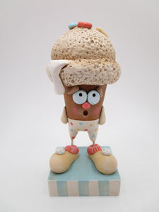 Ice cream cone man with sprinkles super cute - misc