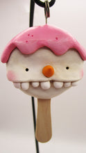 Christmas ornament ice cream bar snowman monster strawberry topping