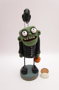 Halloween "Igor" monster with glow in the dark creepy teeth