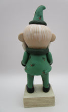 Christmas folk art Santa "JOY" holly suit
