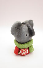 Christmas folk art little koala bear with lollipop