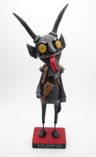 Christmas folk art KRAMPUS with horns and wicked look