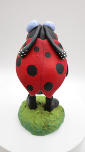 Lady bug Spring folk art character