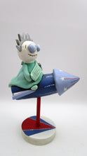 4th of July Liberty SKELLY skeleton on rocket!