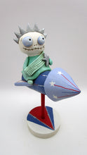 4th of July Liberty SKELLY skeleton on rocket!
