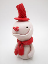 Christmas red licorice snowman