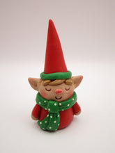 Christmas folk art small adorable elf