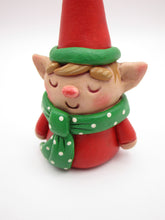Christmas folk art small adorable elf