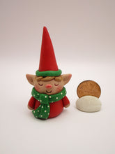 Christmas folk art small adorable elf