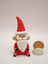 Christmas folk art small sitting Santa super cute