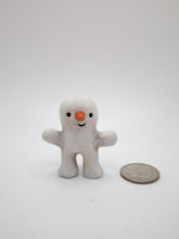 Little snowman with out stretched arms Love Christmas folk art