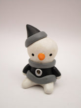 Christmas folk art small Snowman wearing elf outfit