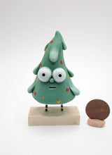 Christmas folk art small tree silly and cute