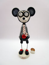 Wacky character LOVE mouse with hearts and a flower Valentines?