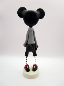 Wacky character LOVE mouse with hearts and a flower Valentines?