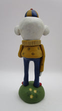 Pop art style MAN holding toy ROBOT misc
