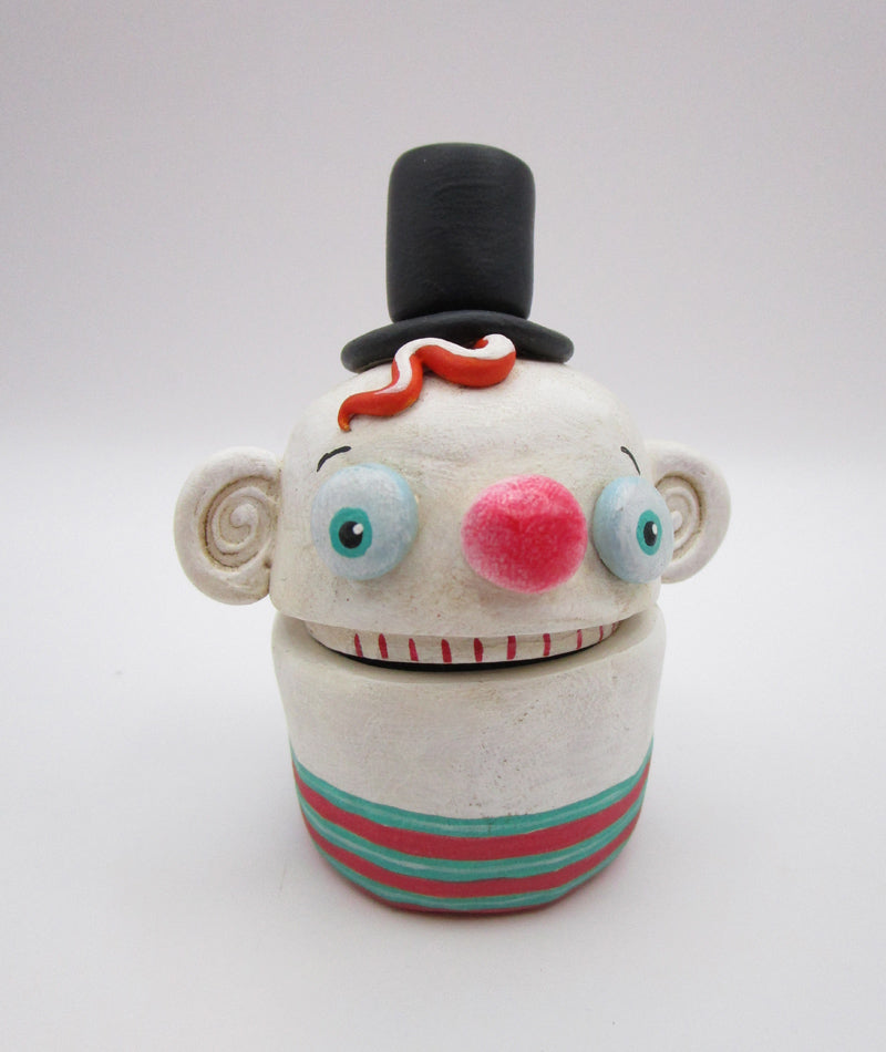 Wacky character man trinket box style