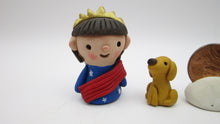 4th of July TINY set of two liberty girl and her pup