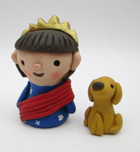 4th of July TINY set of two liberty girl and her pup