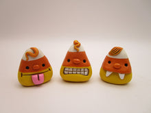 Halloween folk art small silly set of 3 candy corns