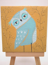Owl painting mini - comes with free easel