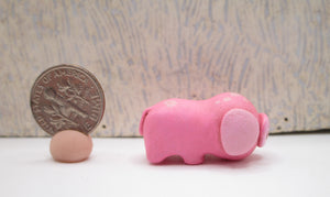 Mini pink piggy just one inch long! misc farm critter