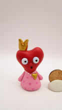 Valentine folk art little queen of hearts
